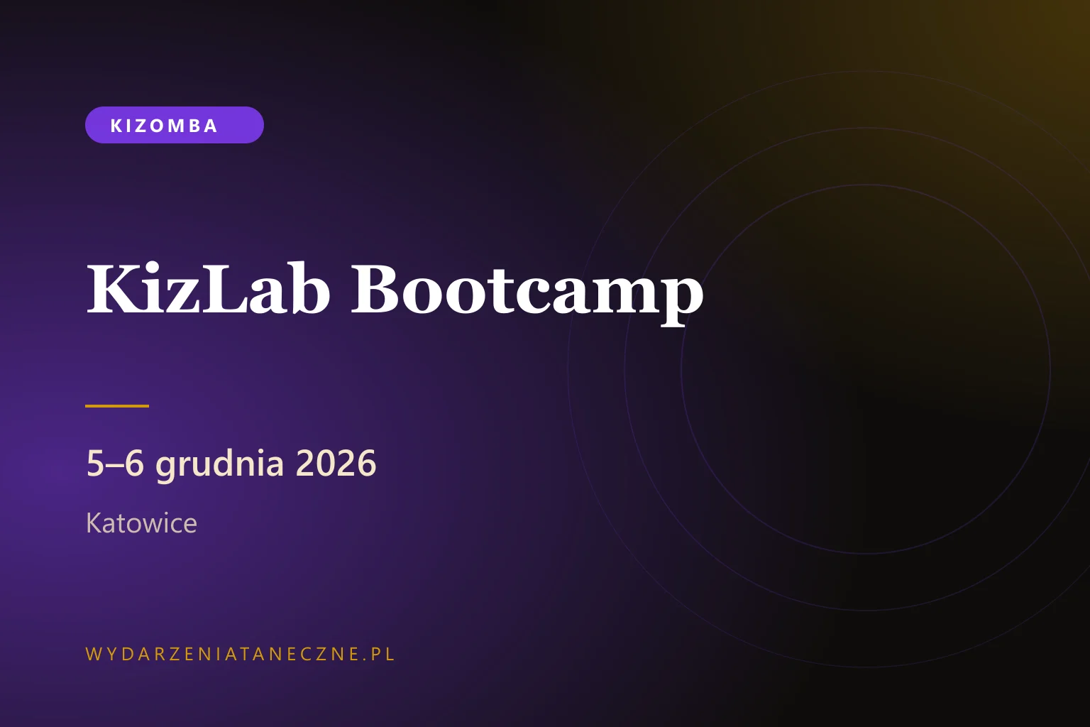 KizLab Bootcamp — edycja mikołajkowa, Katowice, 5–6 grudnia 2026