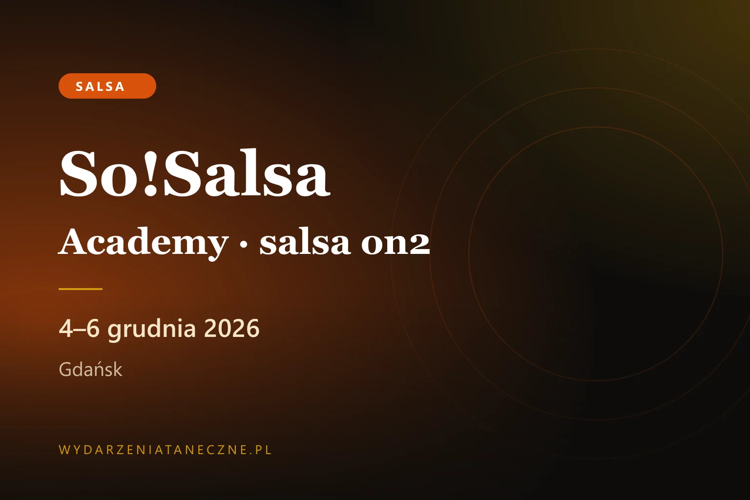 So!Salsa Academy — salsa on2, grudzień 2026 — Trójmiasto