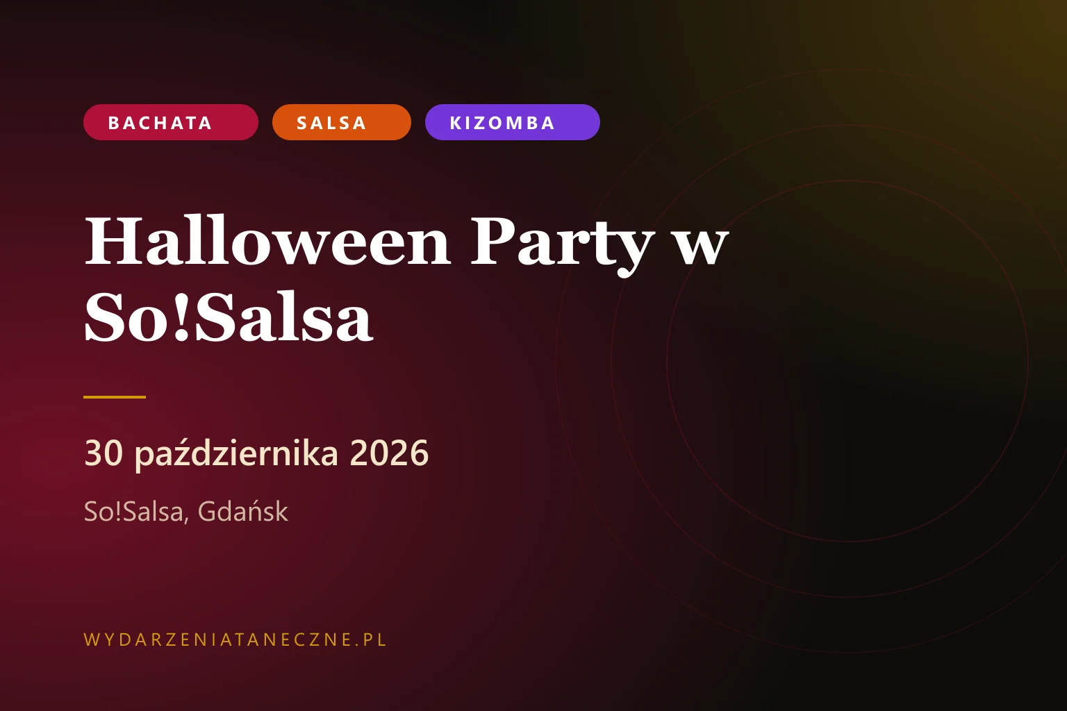 Halloween Party w So!Salsa — 30 października 2026